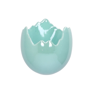 Easter Egg Pearl Blue Pot 17x17cm