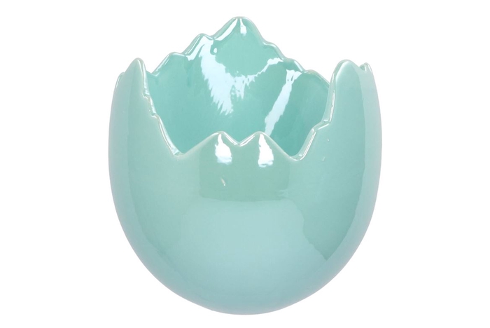 <h4>Easter Egg Pearl Blue Pot 17x17cm</h4>