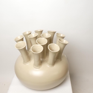Alu Vase Taupe O  50cm