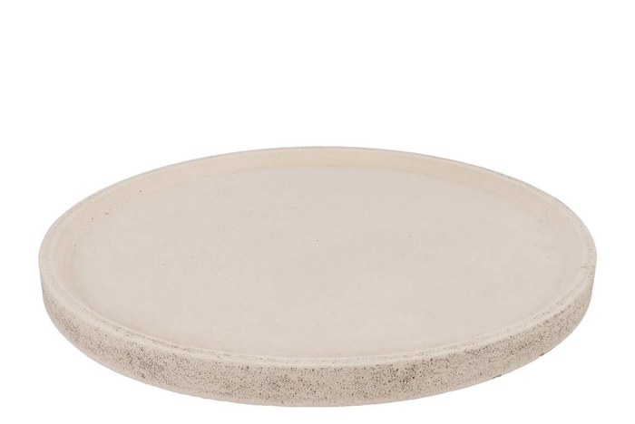 <h4>Concrete White Plate 42x42x3cm</h4>