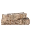 Nature Birch Planter Rectangle S/2 30x8x7 / 45x12x9cm