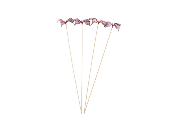 Pick Spring Pink Mix Butterflies Ass P/24 50x9cm Nm