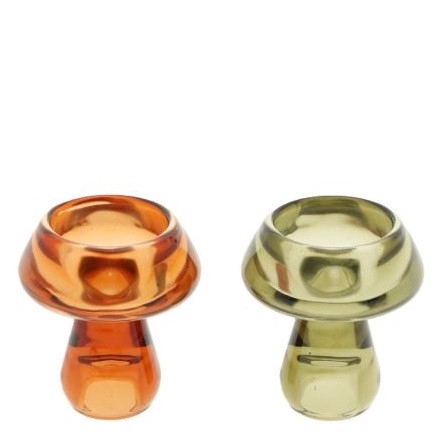 Herfst Theelicht Mushroom d06*7.5cm