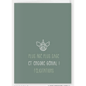 Plus agé, plus sage et encore génial félicitation (1126102F)