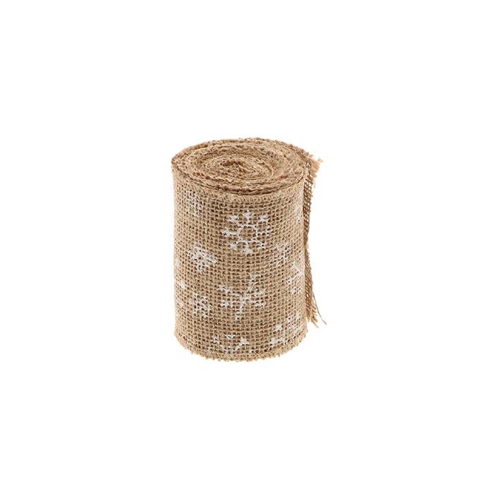 <h4>Ribbon Jute Snowflake 3mtr H10cm</h4>