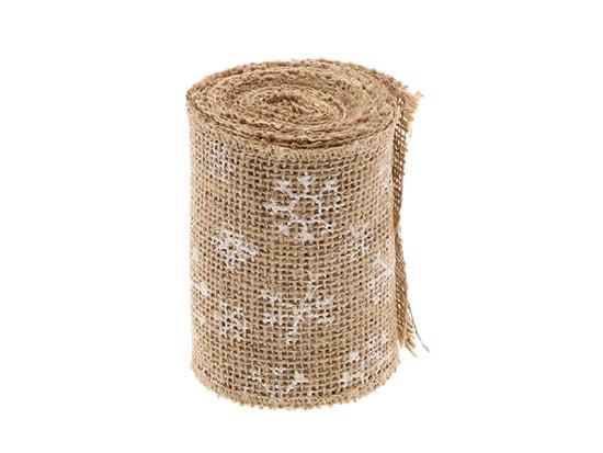 Ribbon Jute Snowflake 3mtr H10cm