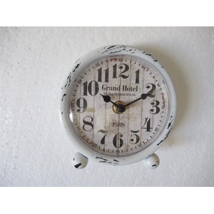 Clock Table Gear Metal 12x13cm