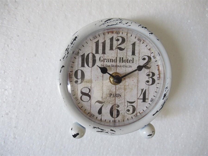 <h4>Clock Table Gear Metal 12x13cm</h4>
