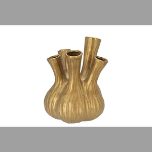 Aglio Gold Vase 20x25cm