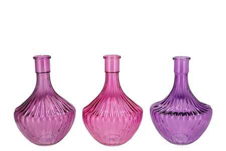 <h4>Dayah Sky Purple Mix Glass Vase 17x24cm Nm</h4>