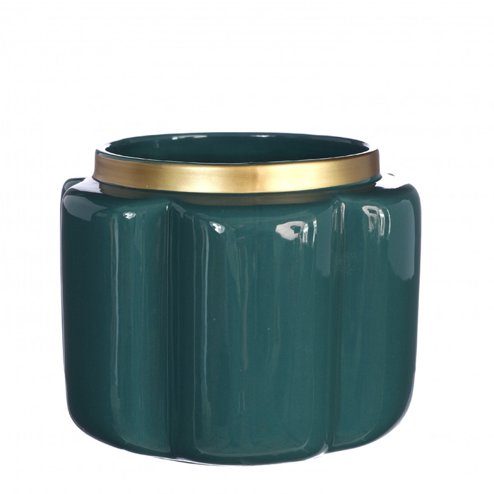 <h4>Ceramics Pouff pot d17.5*13.5cm</h4>