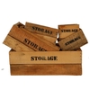 Wood box storage s/6 d48 30 19cm