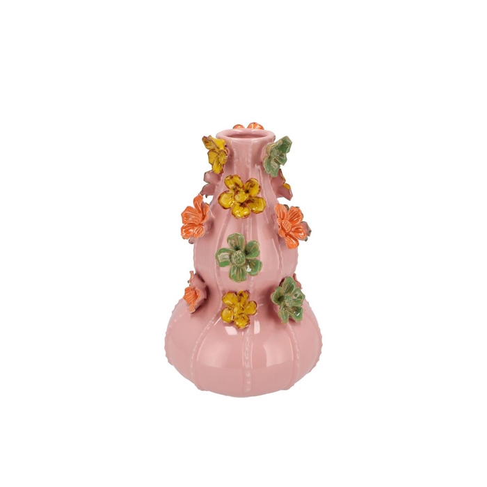 <h4>Flower Light Pink Vase Bubbels 17x26cm</h4>