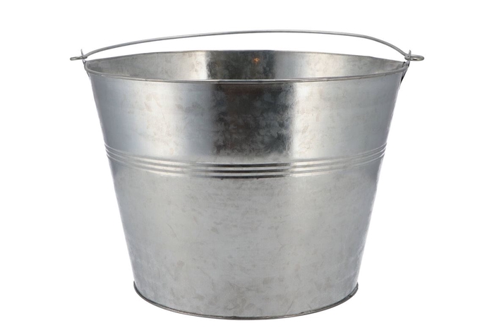 Zinc Basic Natural Bucket 23x18cm