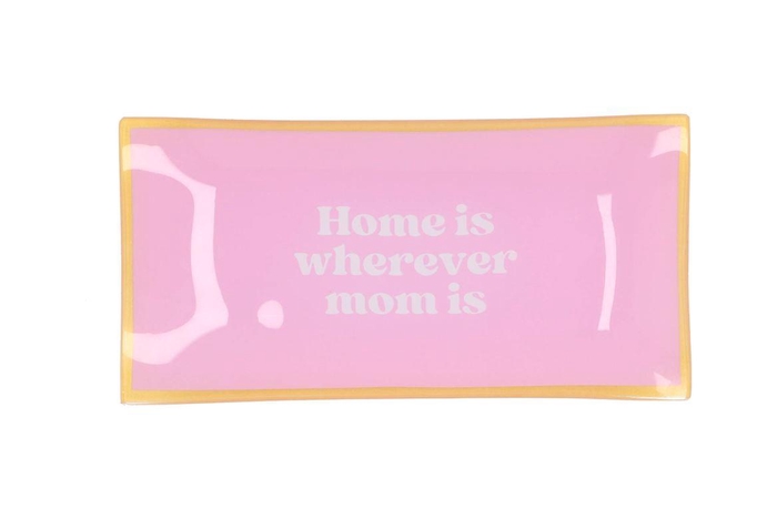 Plate Rectangle Home Is 20x10x2cm