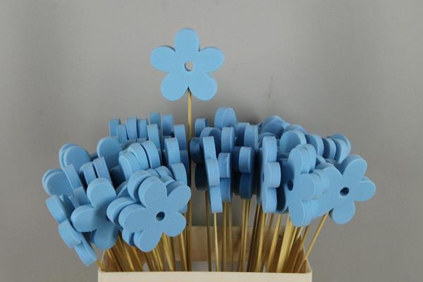 Stick Flower Foam Blue