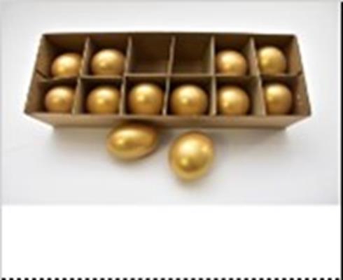 <h4>Egg Chicken+ribbon Gold (12)</h4>