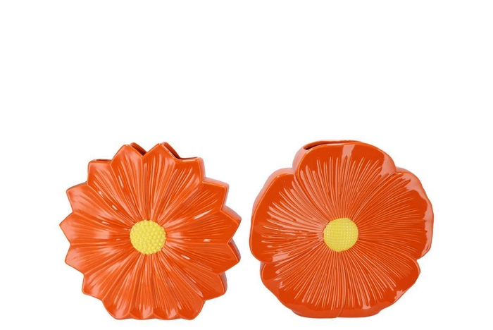 <h4>Bloom Orange Vase Daisy Ass 30x9x30cm</h4>