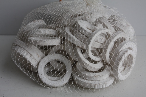 BAMBOO RINGS 5-6CM MISTY WHITE 250GR