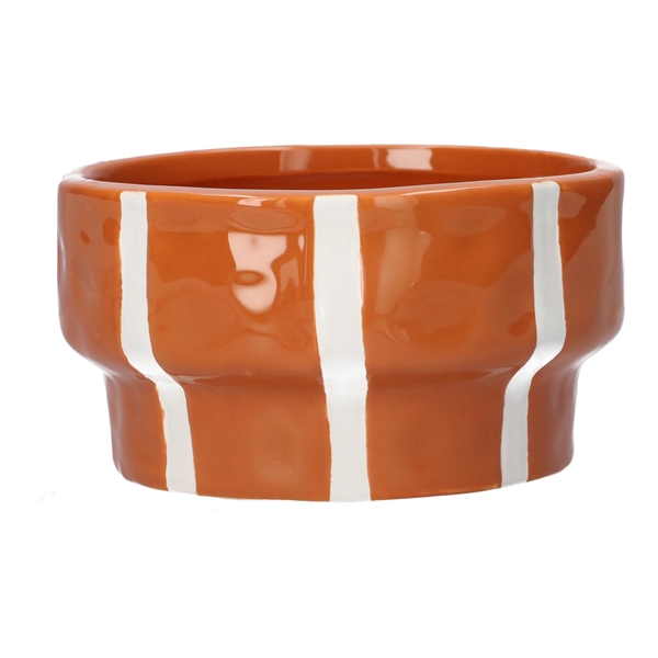 <h4>Planter Ariona d14xh7.5 terra+white stripes</h4>