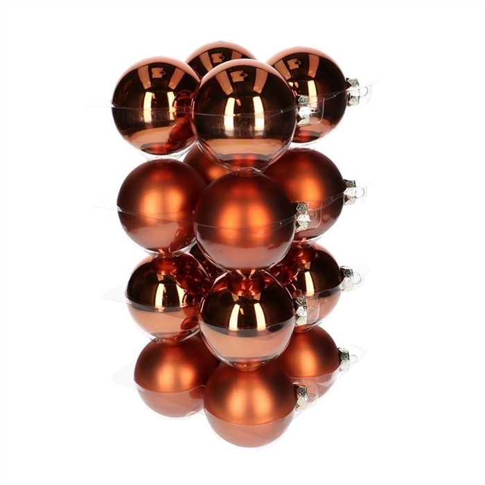 <h4>Kerstbal Bal  80mm combi x16</h4>