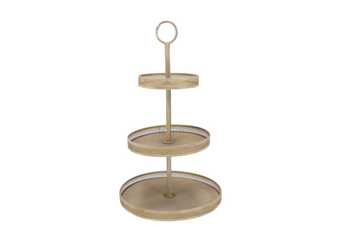 Storage Shelf Esi Metal Cozy Gold Matt 37x65cm