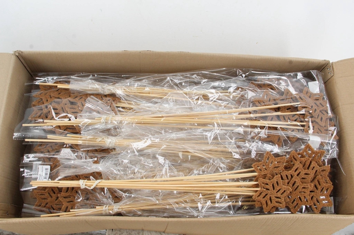 <h4>Stick Snowflake Mulch 9cm</h4>