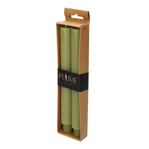 DF11-731276000 - Set/2 Dinner candle Lucian d3xh25 rustic green