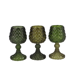 Jazz Majestic Green T-light Pinecone Ass 9x16cm