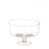 Glass bowl/foot d19 13cm