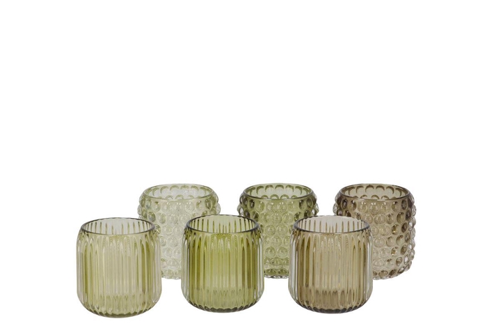 <h4>Roman Green T-light Bubble Ass 9x9cm</h4>