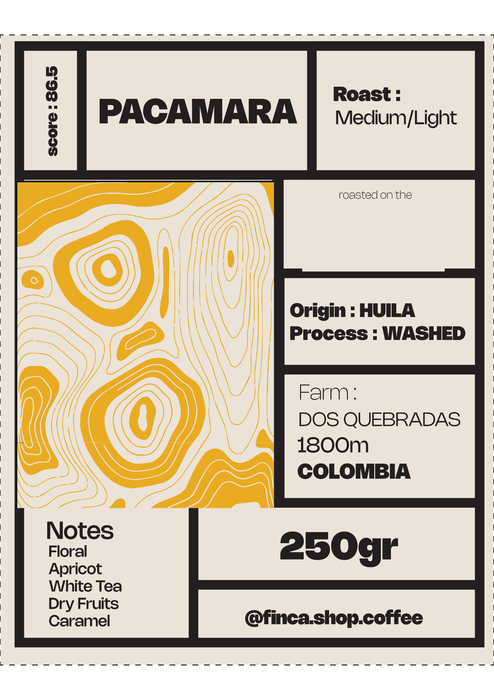 <h4>Roasted Coffee Pacamara  Washed</h4>