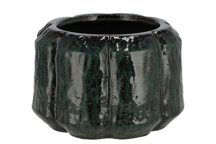 <h4>Kiran Majestic Dark Green Pot 23x23x16cm</h4>
