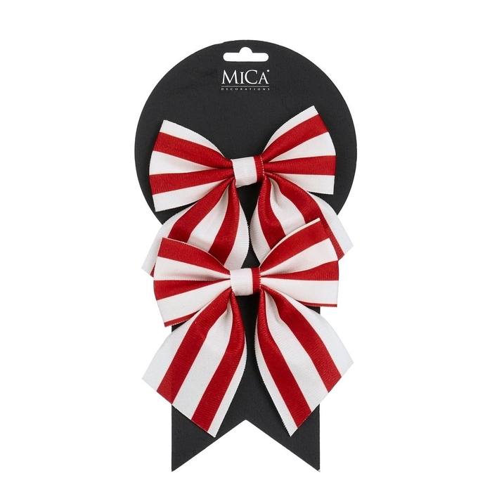 <h4>Christmas Deco bow 13*12cm x2</h4>