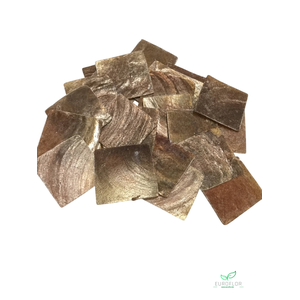 CAPIZ SQUARE BROWN 3cm*3cm (80pcs)