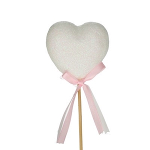 Valentine 50cm Heart glitter 7cm