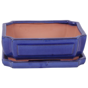Bonsai accesoires Potset with saucer Ø25cm Blue