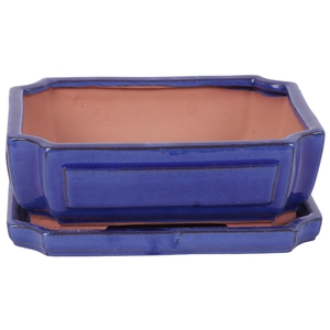 Bonsai accesoires Potset with saucer Ø25cm Blue