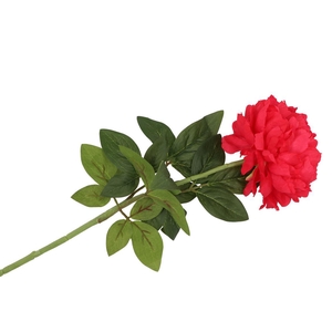 Silk Peony Tak Red 71cm Nm