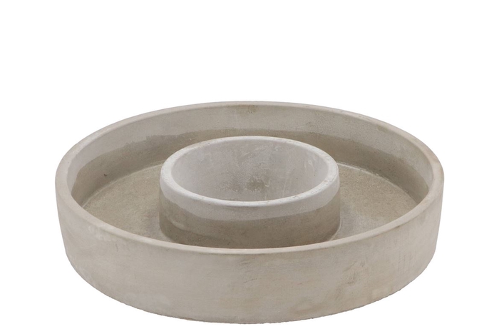 <h4>Concrete Ring Grey 26x5cm</h4>