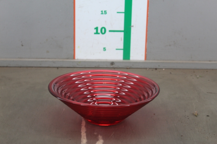 GLAS SCHAAL ROOD H8XD21