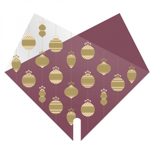 Christmas Sleeve Double Bright 30*30cm x50