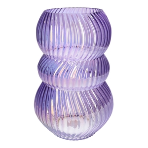 DF02-741473900 - Vase Lucelle d13/19.5xh30 lilac+pearl