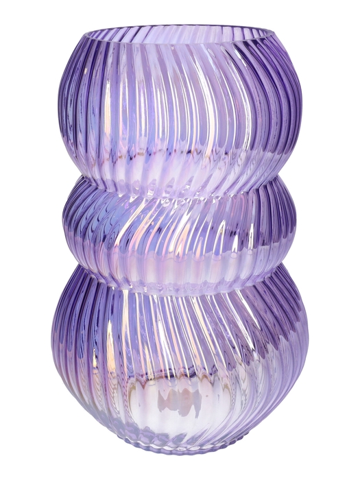 <h4>DF02-741473900 - Vase Lucelle d13/19.5xh30 lilac+pearl</h4>