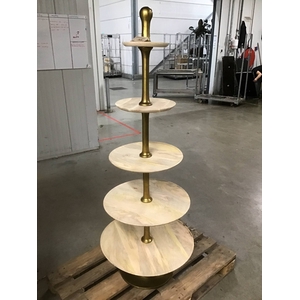 ETAGERE PIATTY H170D65 gold