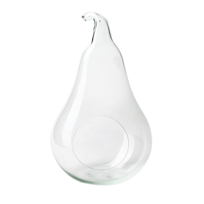 Glass Pear +hole d16*30cm