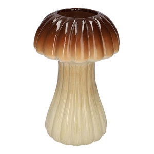 DF03-665483400 - Vase Champignon1 lines d8/18xh28.5 brown