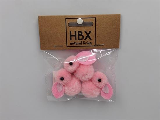 Bunny Fluffy 3 Pcs L10W12H2
