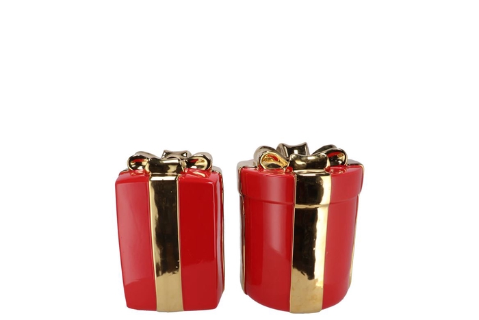 Joy Jolly Red Vase Present 11x15cm