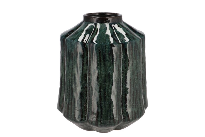 <h4>Kiran Majestic Dark Green Vase 26x26x31cm</h4>